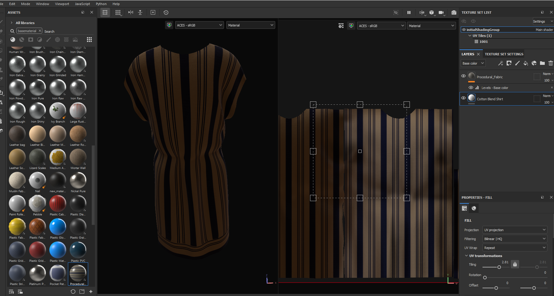 MetaHuman clothing texturing in Substance Painter