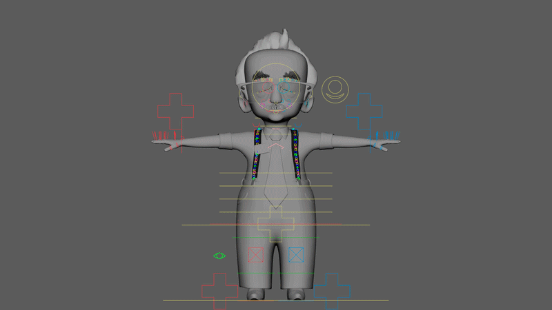 Animated turnaround of Ed's character rig